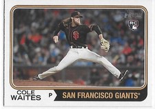 2023 Heritage Baseball Cole Waites RC Giants
