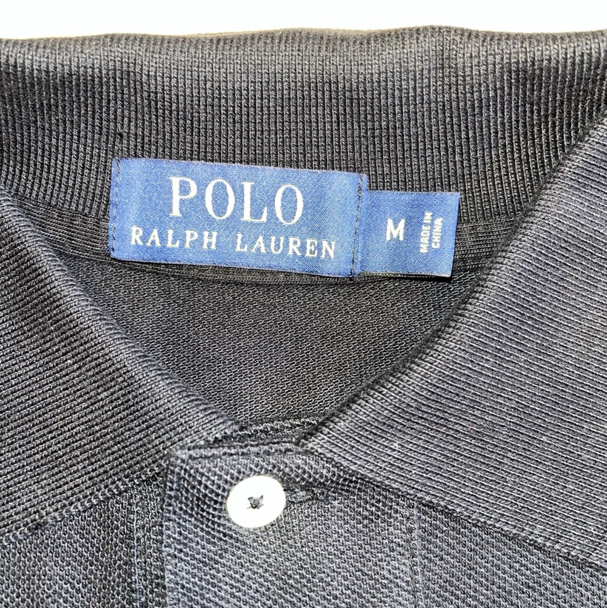 Polo Ralph Lauren Polo Collo Camicia Nero Rosso Pony Uomo (Media)