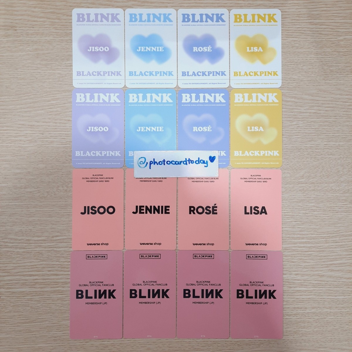 BLACKPINK WEVERSE MEMBERSHIP OFFICIAL PHOTOCARD WE MBS HOLOGRAM