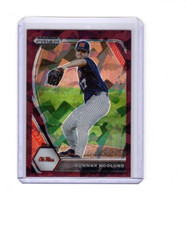 2021 Prizm Draft Picks Burgundy Cracked Ice Gunnar Hoglund Rookie 3/23