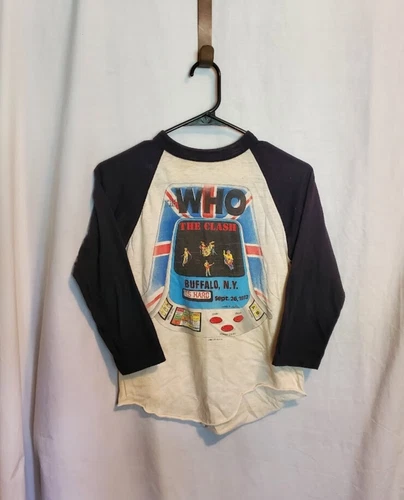 Original The Who, Buffalo, NY Concert Shirt, Si 1980s vintage concert t-shirt, vintage, size S, single stitch, B+ condition