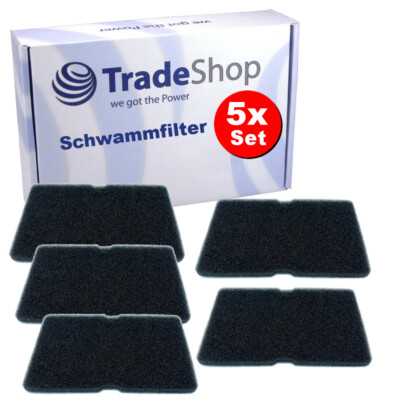 5x Filtermatte für Blomberg TKF8451AGC60-BEN, TKF8451AGC63-BEN, TKF8451G30-DAN