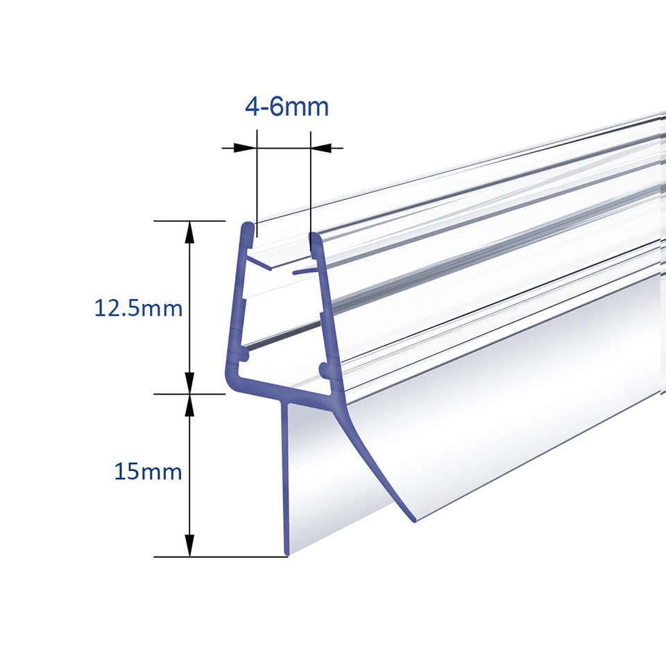 Duschdichtung Gummilippe Wasserabweiser Duschkabine Bodendichtung Ersatzdichtung