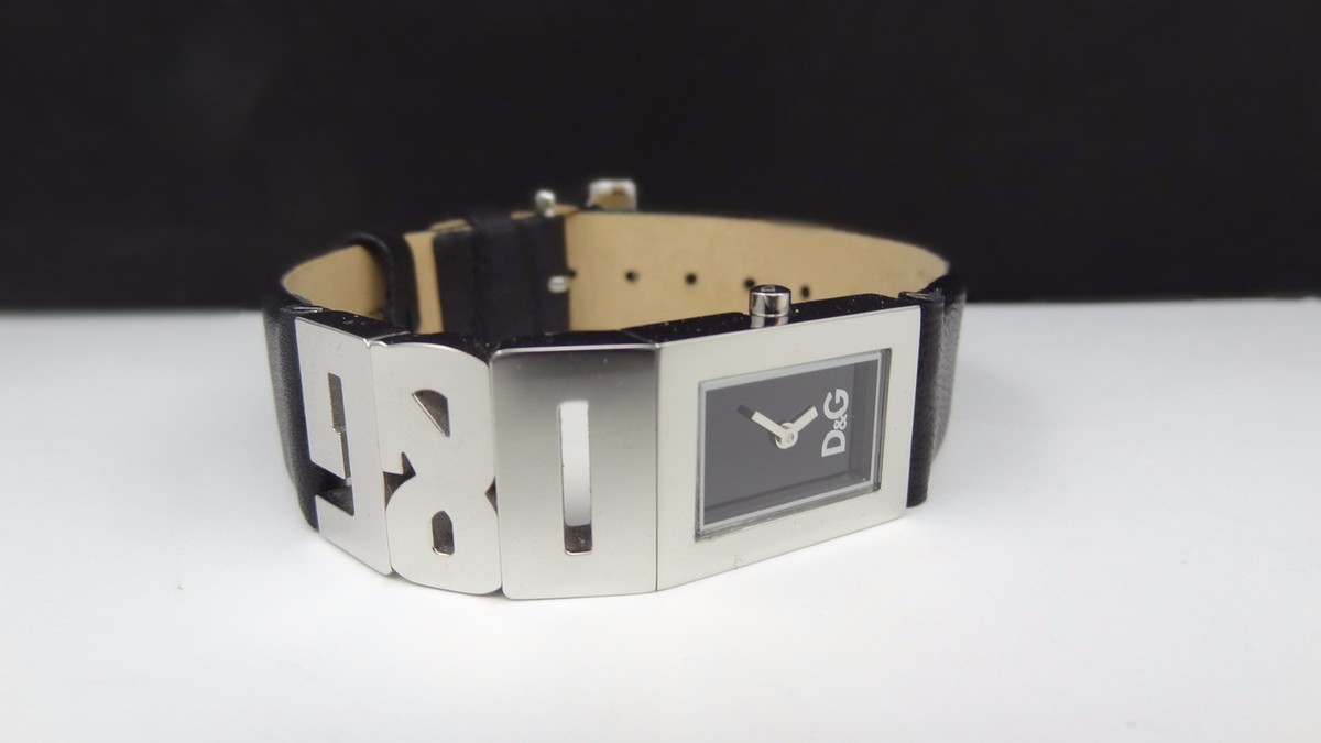 Dolce & Gabbana DW0507 Shout Logo Strap Black Dial Silver