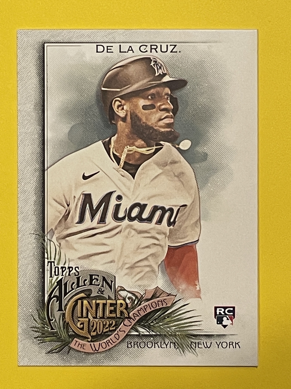 Bryan De La Cruz 2022 Topps Allen & Ginter Rookie #71 Miami Marlins