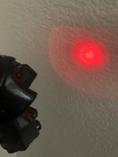 Disney Star Wars Darth Vader Red LED Flashlight W/Handle Trigger Switch Works