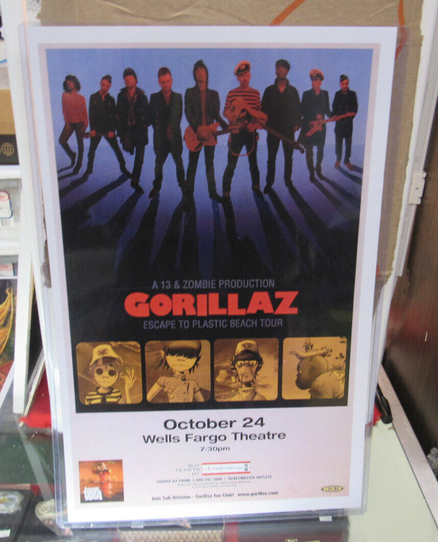 Poster Late 2000'S 11 X 17 In Top Loader Concert Board