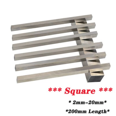 RDG Tools Lathe HSS Tool Steel Turning Tool Square 2mm - 20mm l Length 200mm