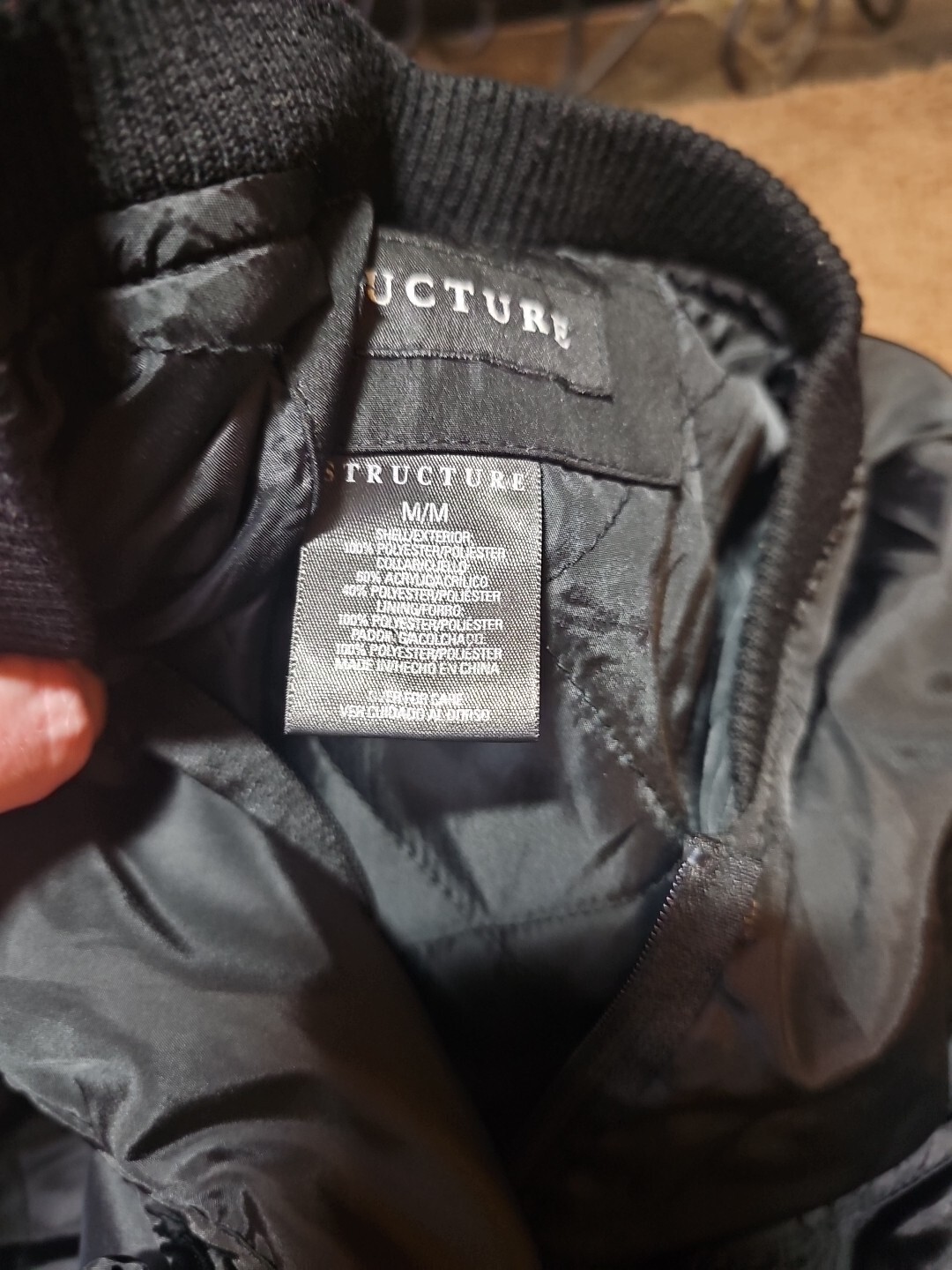 Structure Overcoat Polyester Jacket Men's Medium - image 15