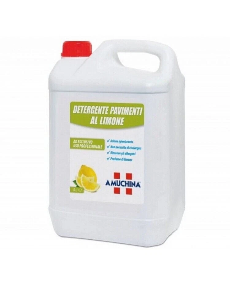 AMUCHINA DETERGENTE LIQUIDO PAVIMENTI LIMONE - LITRI 5 -
