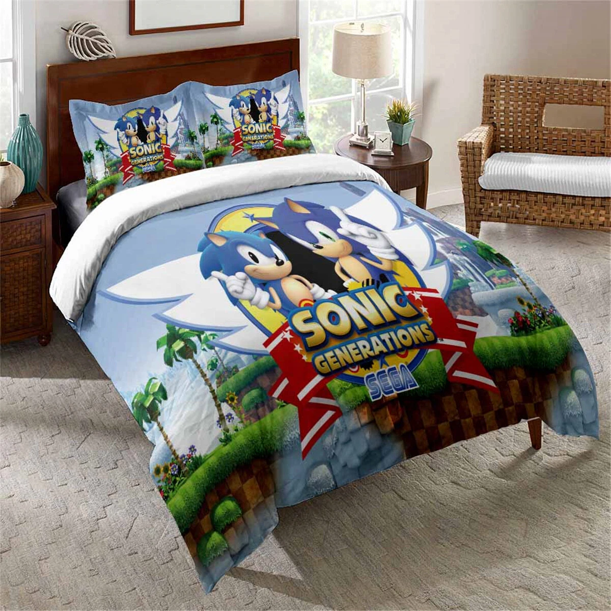 Sonic The Hedgehog Bedding Set, Bedroom Decoration