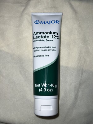 Major Ammonium Lactate 12% Moisturizing Cream Fragrance Free 4.9 oz ea