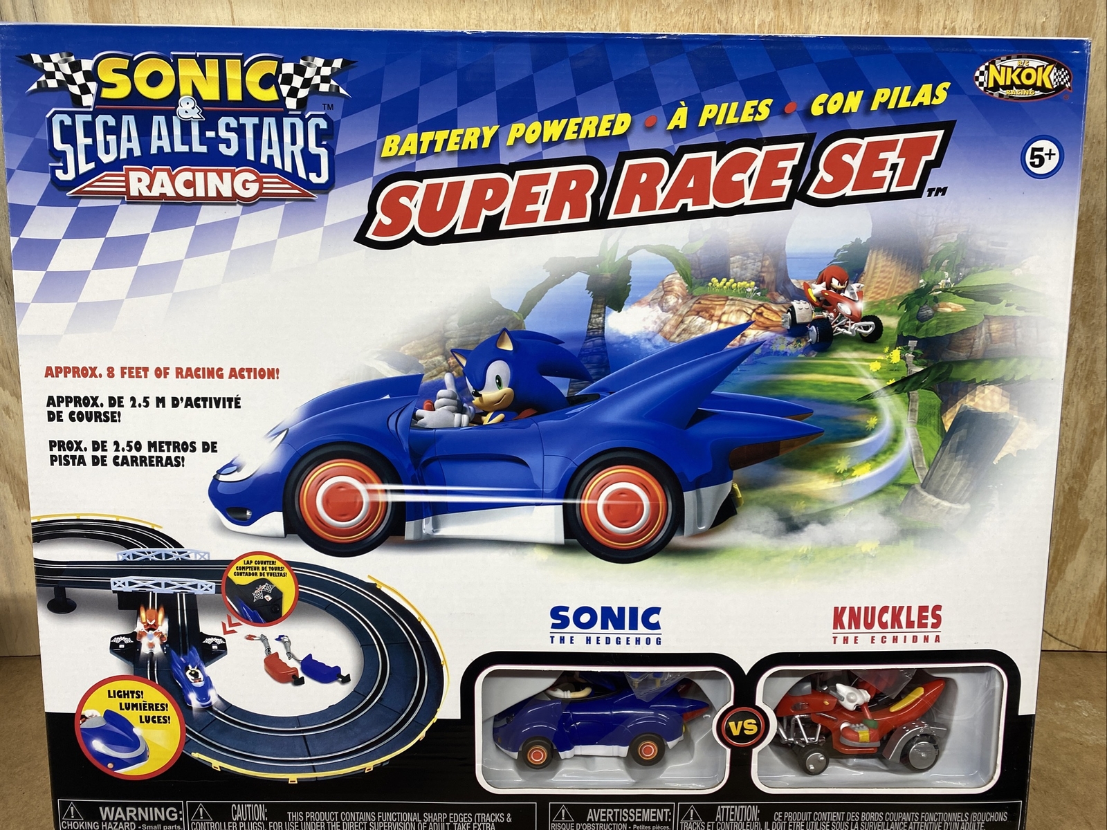 Sonic The Hedgehog Sega AllStars Racing Super Race Set Slot Car W