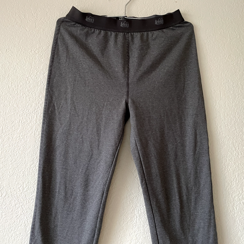 REI Co-Op Thermal Base Layer Pants Kids Boys Size L 14-16 Gray Elastic Waist - Picture 2 of 10