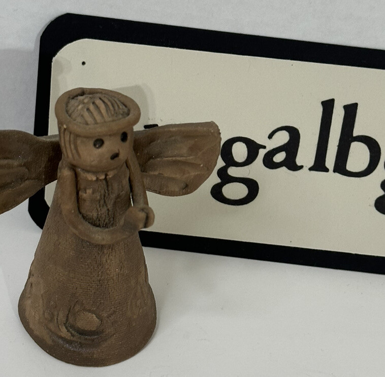 Vintage Clay Angel Figurine | eBay