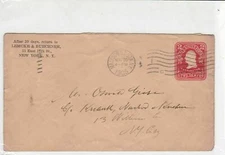 united states 1905 used stamped envelope cover ref 19171