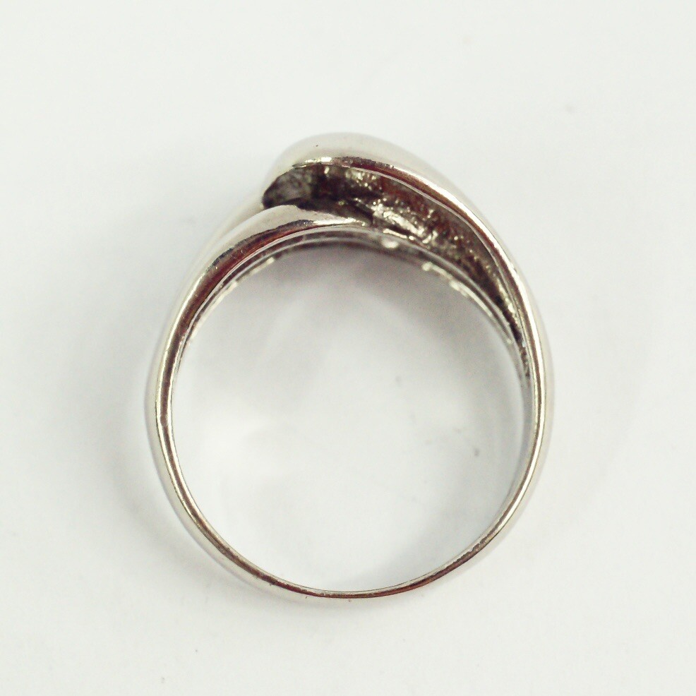 sterling silver modernist crossover loop knot twi… - image 6