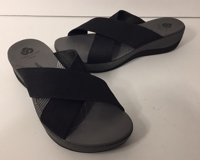 clarks arla elin cloudstepper slide sandals