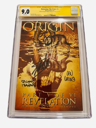 Wolverine: The Origin #5 (NM) 2002 Signed by Stan Lee, Isanove, Wein CGC 9.0