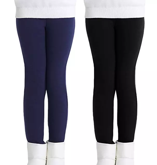 Girls fleece leggings sale