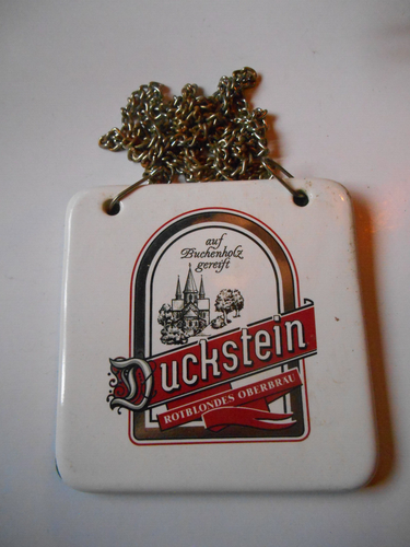 Duckstein Porzellan Zapfhahnschild Bier Brauerei Werbung Reklame Kneipe ... Duckstein Porzellan Zapfhahnschild Bier Brauerei Werbung Reklame Kneipe ...