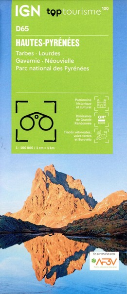 65 Hautes PyréNéEs | 1:100000 | FranzöSisch | (Land-)Karte | 2024-image