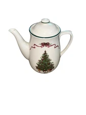 Holiday Christmas Teapot W/Lid RH Macy & Co The Cellar Otannenbaum Japan 8.5"H
