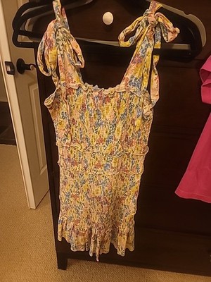 Womens Aura Floral Dress Size M