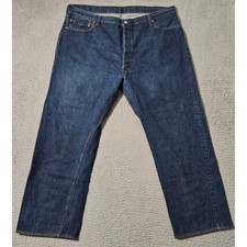 Vintage Levi's 501 80s 70s Straight Leg Tag 48 x 32 Actual 43x29 Blue Jeans