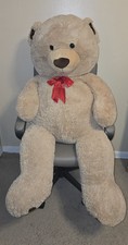 "Oso de peluche gigante beige tostado 58"" jumbo grande peluche juguetes divertidos HugFun"