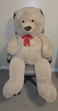 Giant Teddy Bear Tan Beige 58” Jumbo Large Stuffed Plush HugFun International