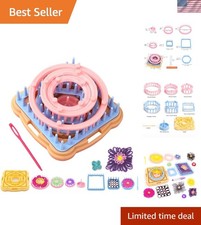 All-in-One Flower Loom Kit: Round & Square Kn...