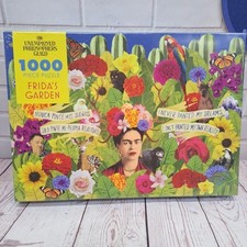 The Unemployed Philosophers Guild Frida Kahlo's Garden Puzzle 1000 Piece - NEW