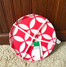 COLORES UNIDOS DE BENETTON 4 PLATOS ENSALADA 8.25" DIA ROSA BRILLANTE MELAMINA DURADERA