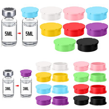 24 Pack Glass Vial Protective Vial Caps 3Ml 5-100Ml Reusable Peptide Vials Cov