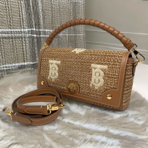 beautiful BURBERRY Raffia 2WAY Shoulder Bag
