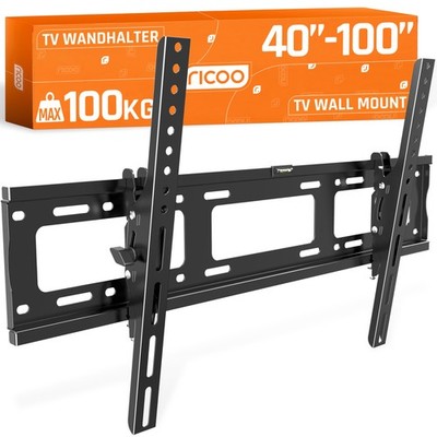 RICOO TV Wandhalterung Fernseher Halterung 40 Zoll bis 100 Zoll neigbar R07