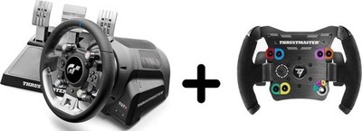 Thrustmaster T-GT II Lenkrad + 3 Pedale + Open Wheel Add-On   Ohne Standfuß   PS