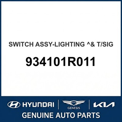 2015-2017 Hyundai Accent Schalter Baugruppe-Beleuchtung & T/Sig OEM Neu 93410...