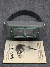 Donegan OptiVISOR Headband Magnifier 5 Lens With Manual Vintage USA