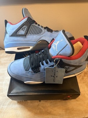 Jordan Air Jordan 4 Retro x Travis Scott Cactus Jack Blue/Black/Red 2018