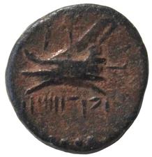 PHOENICIA, ARADOS. AE 15. CIRCA  1st - 2nd CENTURY BC. ZEUS/ GALLEY.