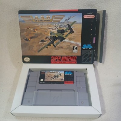 A.S.P. Air Strike Patrol (SNES) Super Nintendo with Box 1995 SETA RARE
