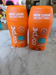 carpe underarm deodorant clean sport scented