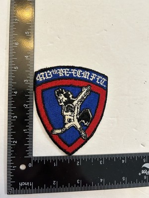 MH2498 Original US Air Force 1980s Unit Patch 4713th RE-ECN FTR Unit IR46C