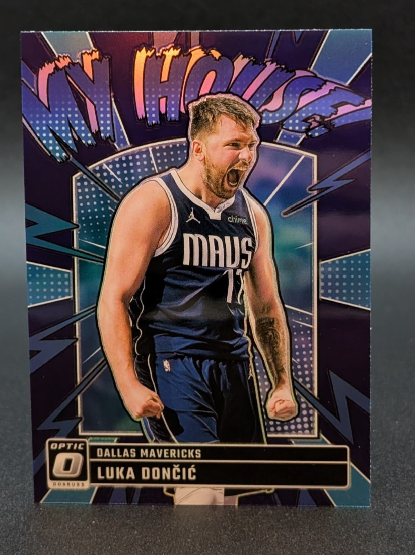 2024 Panini Donruss Optic My House Purple Prizm #14 Luka Doncic Dallas Mavericks