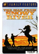 MOVIE BACKER CARD ~  5.5" x 8" MINI POSTER ~ The Man From Snowy River