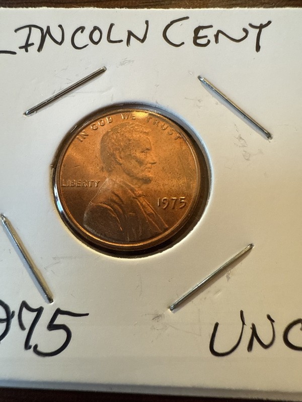 1975-P Uncirculated US Lincoln Memorial Cent Previously Owned