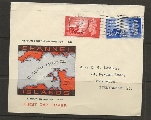 d257 CHANNEL ISLANDS GUERNSEY Liberation FDC 10 May 1948