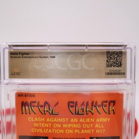 NES Nintendo METAL FIGHTER - CGC PEDIGREE GRADED 9.4 A! NEW & Factory Sealed!